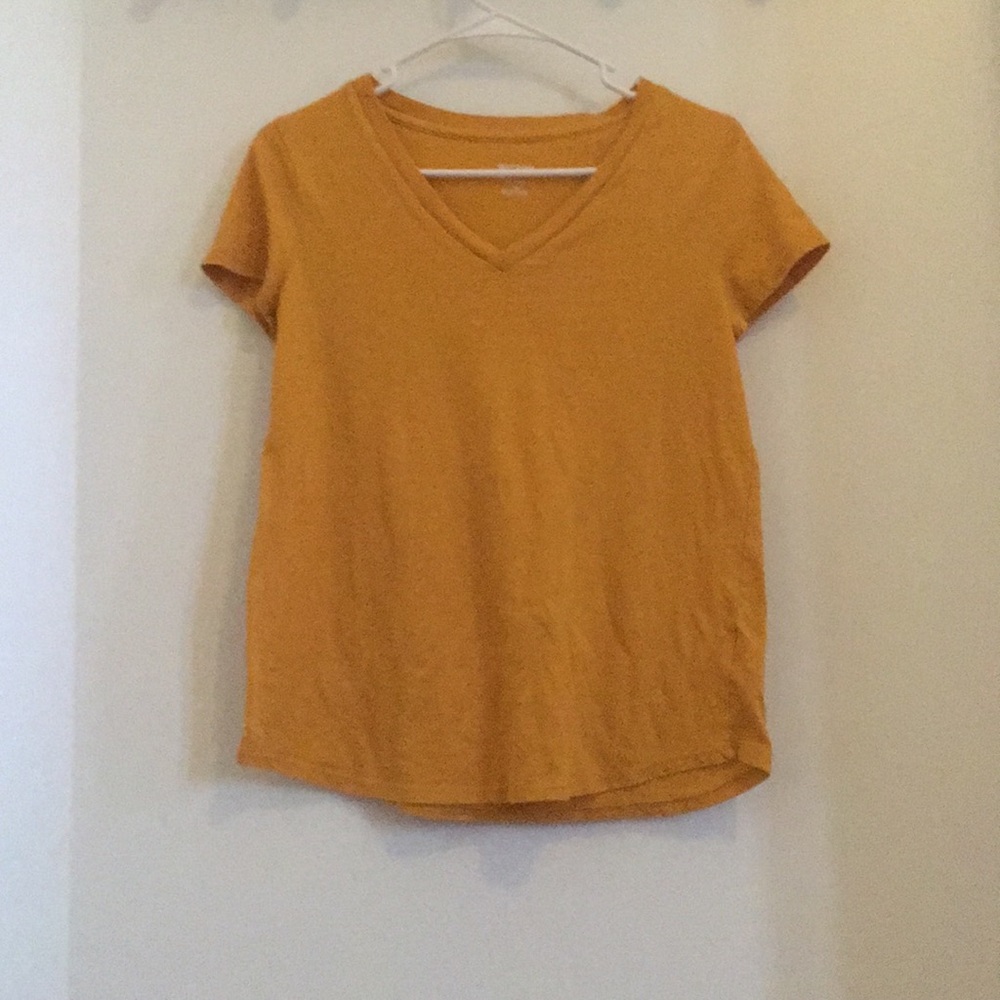 Yellow V Neck